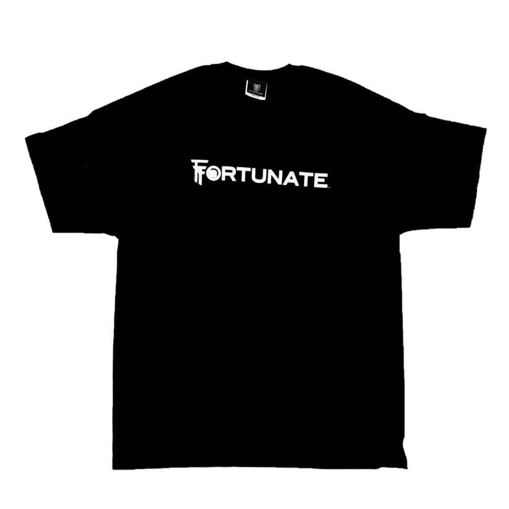 ** New **  FORTUNA  T-SHIRT Men's - Black - Size Large